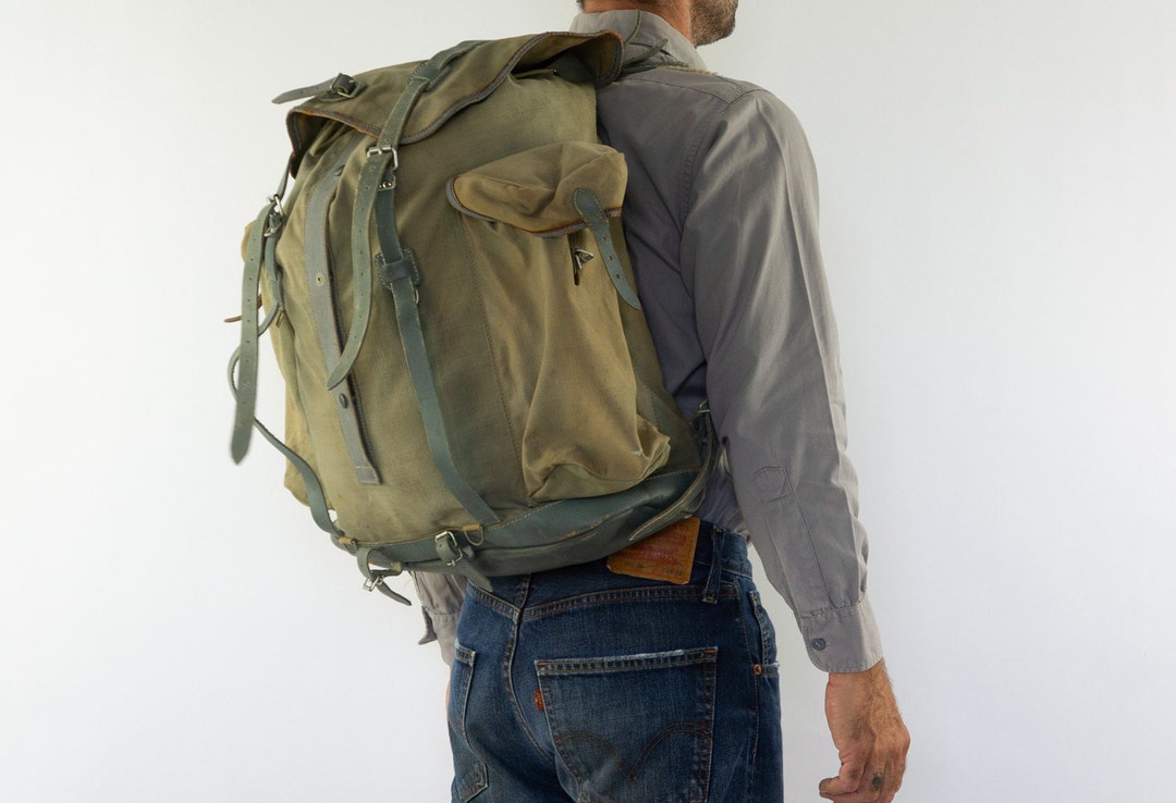 Millet le Sherpa Vintage Backpack 1950s Hiking Rucksack Etsy UK