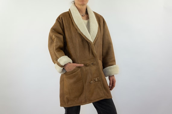 Vintage Shearling Jacket | 1980s | Sheepskin Jack… - image 3