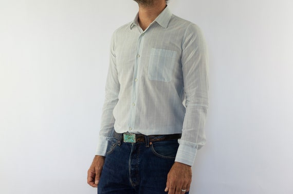 Lanvin | Vintage Striped Shirt | 1980s | Small Sh… - image 1