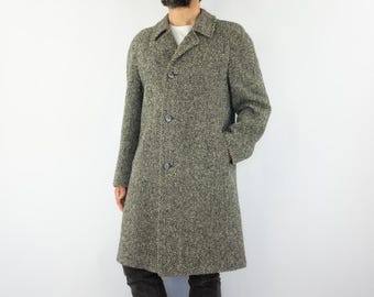 Burberrys Vintage Original Loden Coat 1980s | Long Beige Wool
