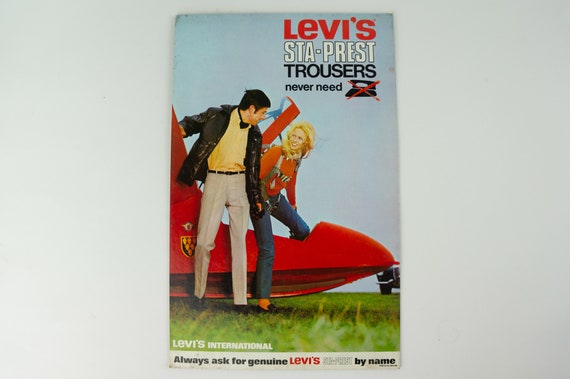 Levi Strauss | Vintage Advertising Poster | 1970s | Levi's Levi Strauss | Vintage Advertising Poster | 1970s | Levi's