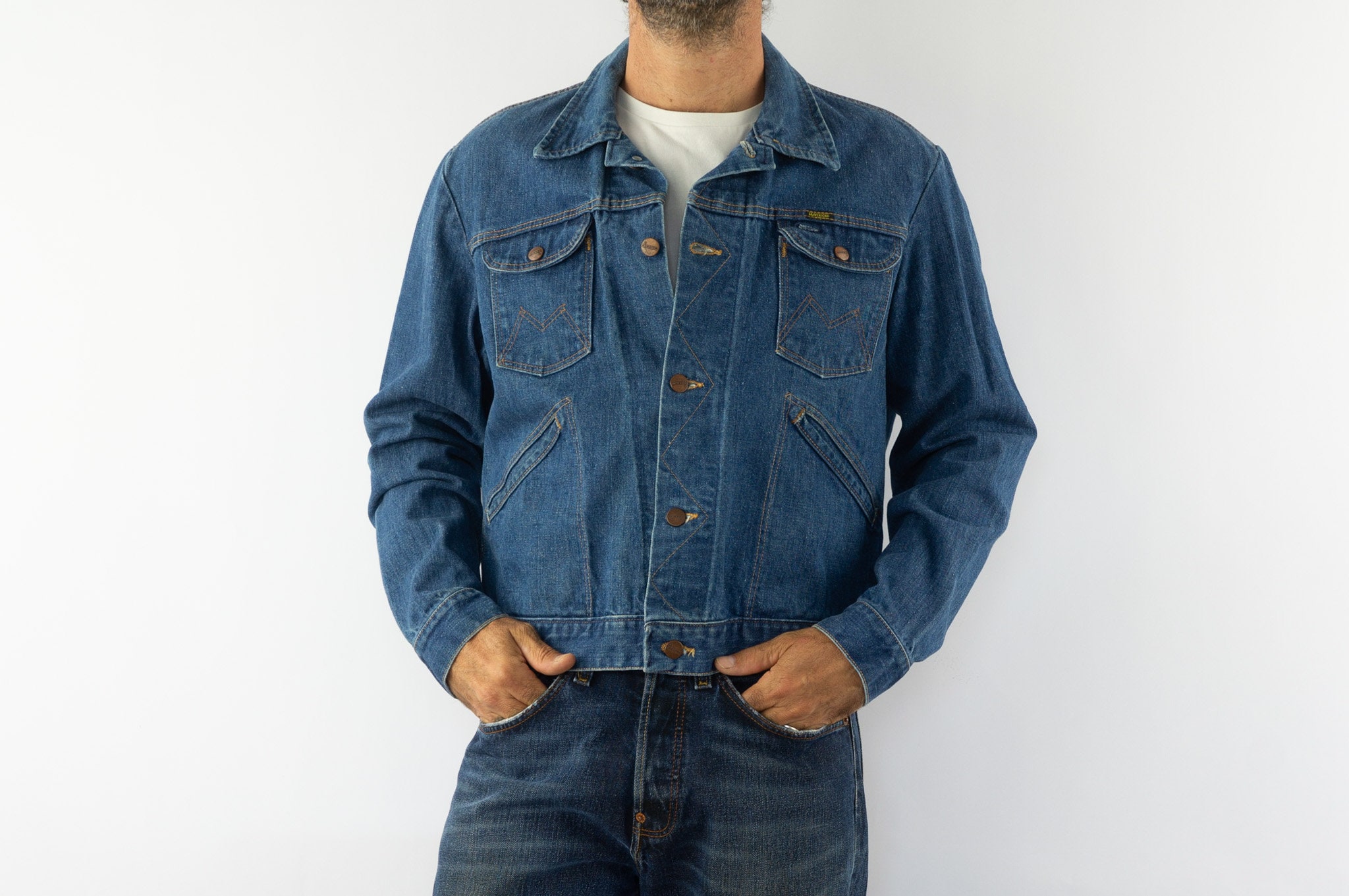 Maverick | Vintage Trucker Jacket | 1970s | Wrangler | Blue