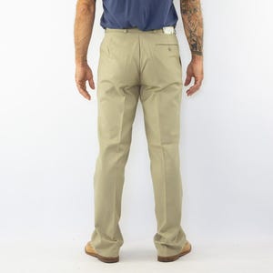 Vintage Pigeon Voyageur Work Pants 1950s | Beige Chino Cotton Workwear | NOS | France | M image 4