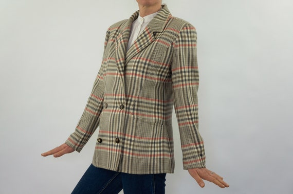 Courrèges Vintage Blazer 1980s | Prince of Wales Check Suit