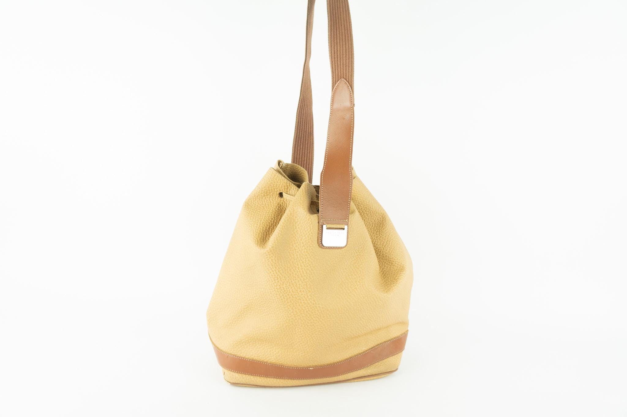 Paquetage Vintage Bucket Bag 1990s | Beige Coated Canvas  display picture 2