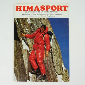 Himasport / Cartel publicitario vintage / Década de 1960 / Exhibición / Publicidad / Carteles / Estandarte / Artículos deportivos / Alpinismo / NOS / Hecho en Francia