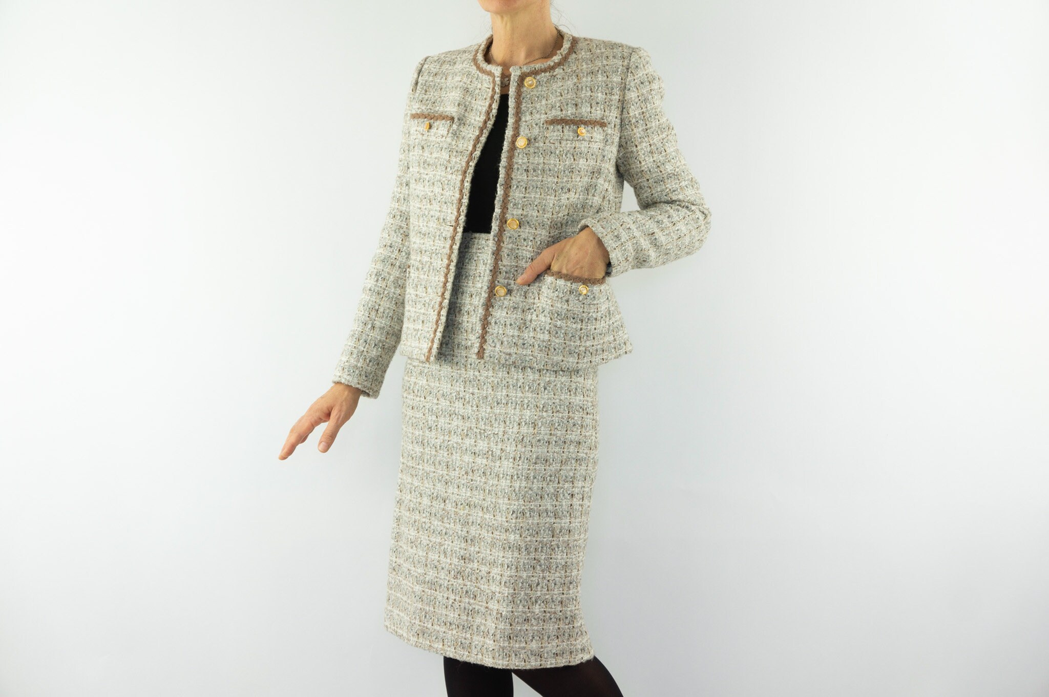スーツ Irbella Coloring Tweed Jacket + Skirt Set il_fullxfull.5561597465_p1jw.jpg