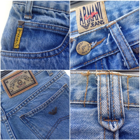 Armani Jeans Vintage Jeans 1990s Tapered Denim Jeans - Etsy