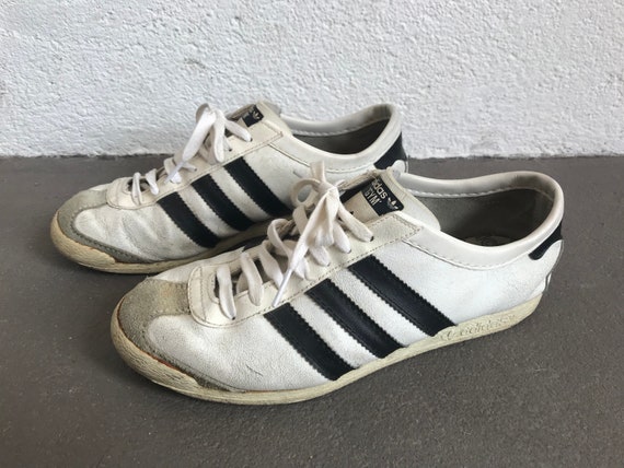 Adidas Gym Vintage Sneakers 1970s White with Black - Etsy 日本