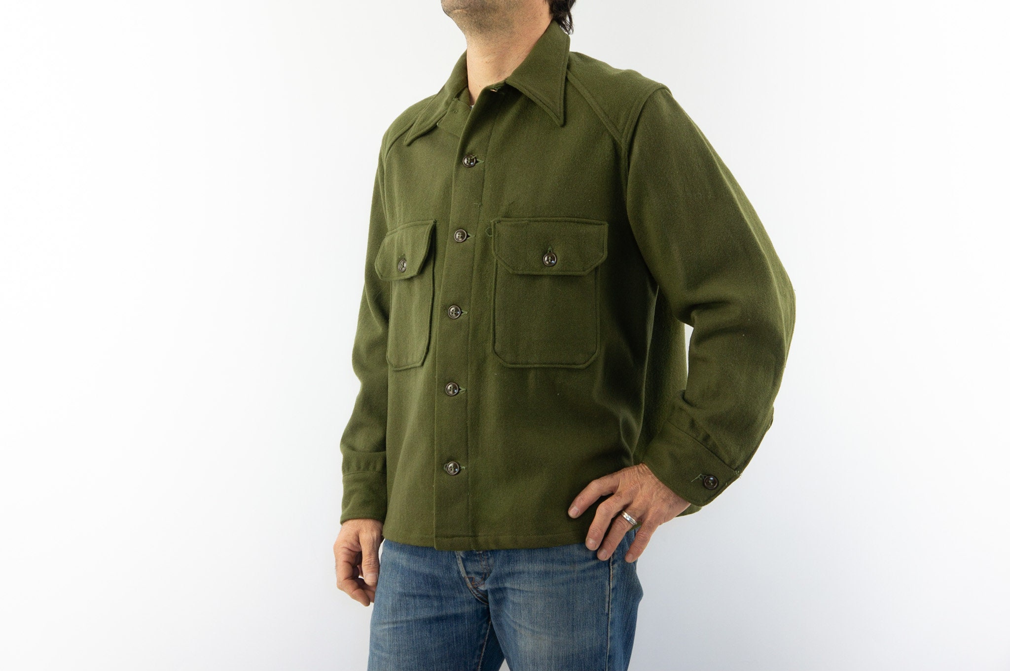 US Army OG-108 Shirt ( Name Smith) ~ Vintage Store