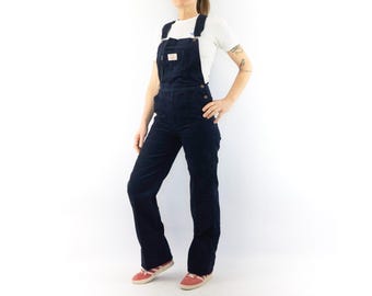 Vintage Levi Strauss Overalls 1970s | Blue Corduroy Dungarees | Levi’s Youthwear | France | M