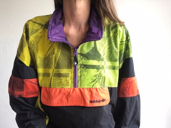 Adidas Vintage Windbreaker Jacket 1980s 