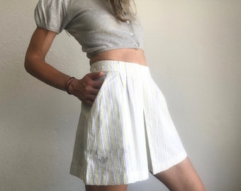 Vintage Adidas Striped Tennis Skirt 1980s | Mini Sport Skirt, Ventex | France | NOS