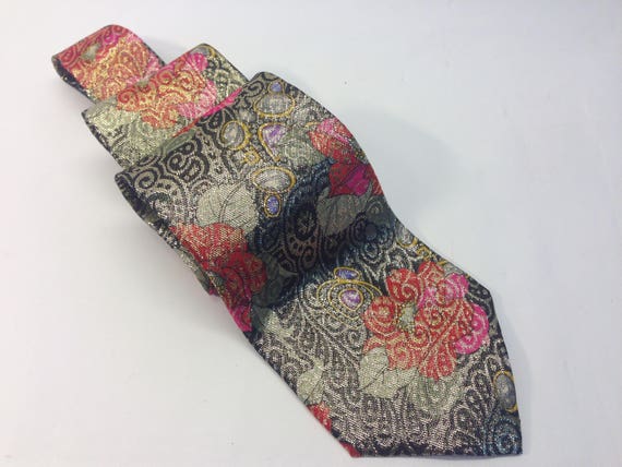 Paco Rabanne | Vintage Silk Necktie | 1980s | Nec… - image 1