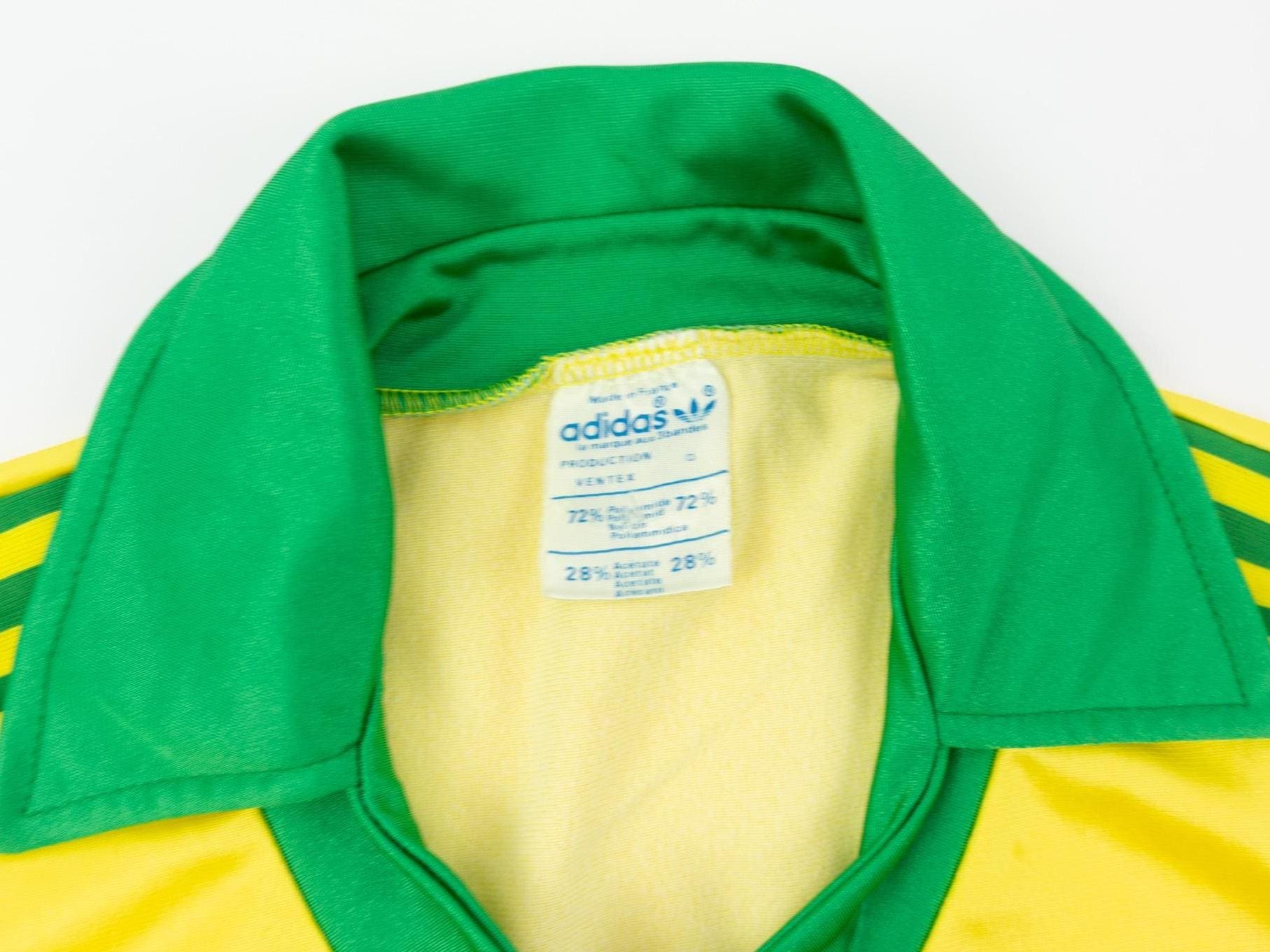 その他 A Firma (Em Portuguese do Brasil) Vintage Adidas Ventex Football Shirt 1970s | Brazil CBD Yellow