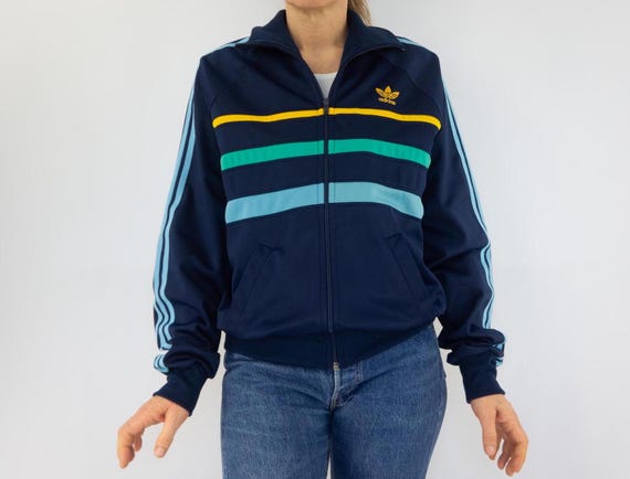 Adidas Vintage Track Jacket 1980s | Blue Ventex Tracksuit | 3