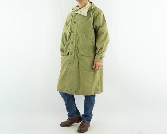 Vintage M42 Reversible Parka 1940s | Olive Green & White Military