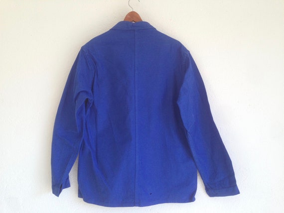 French Vintage Workwear | 1980s | Blue Worker Jac… - image 7