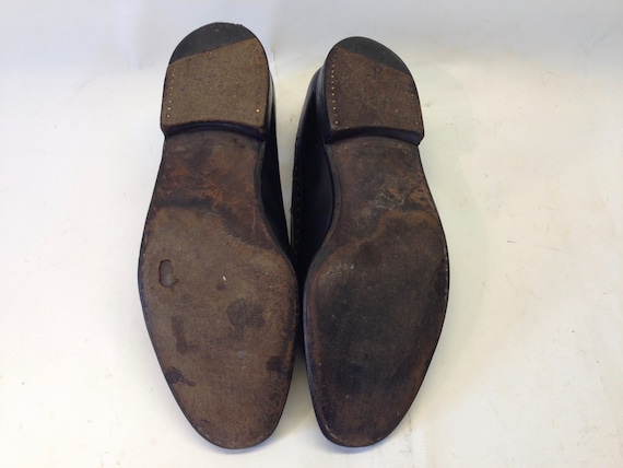 Buy JM Weston Vintage Brogues Shoes 1980s | Black Brown Leather