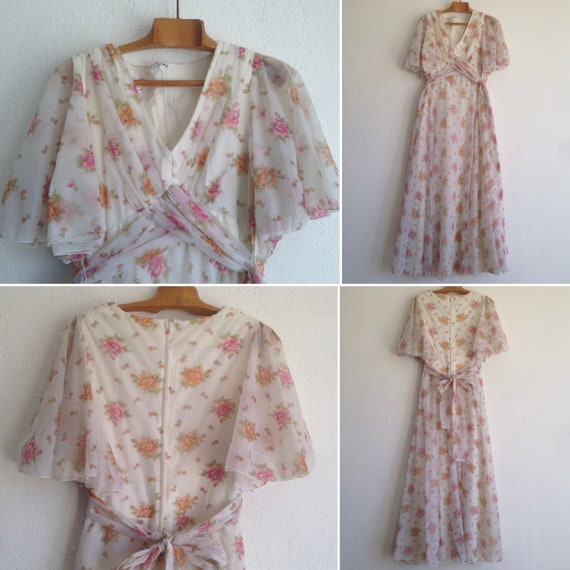 Romantic Vintage Dress | 1970s | Floral Summer Dr… - image 7