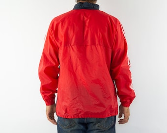 Adidas | Vintage Windbreaker Jacket | 1980s | Hooded Rain Adidas | Vintage Windbreaker Jacket | 1980s | Hooded Rain