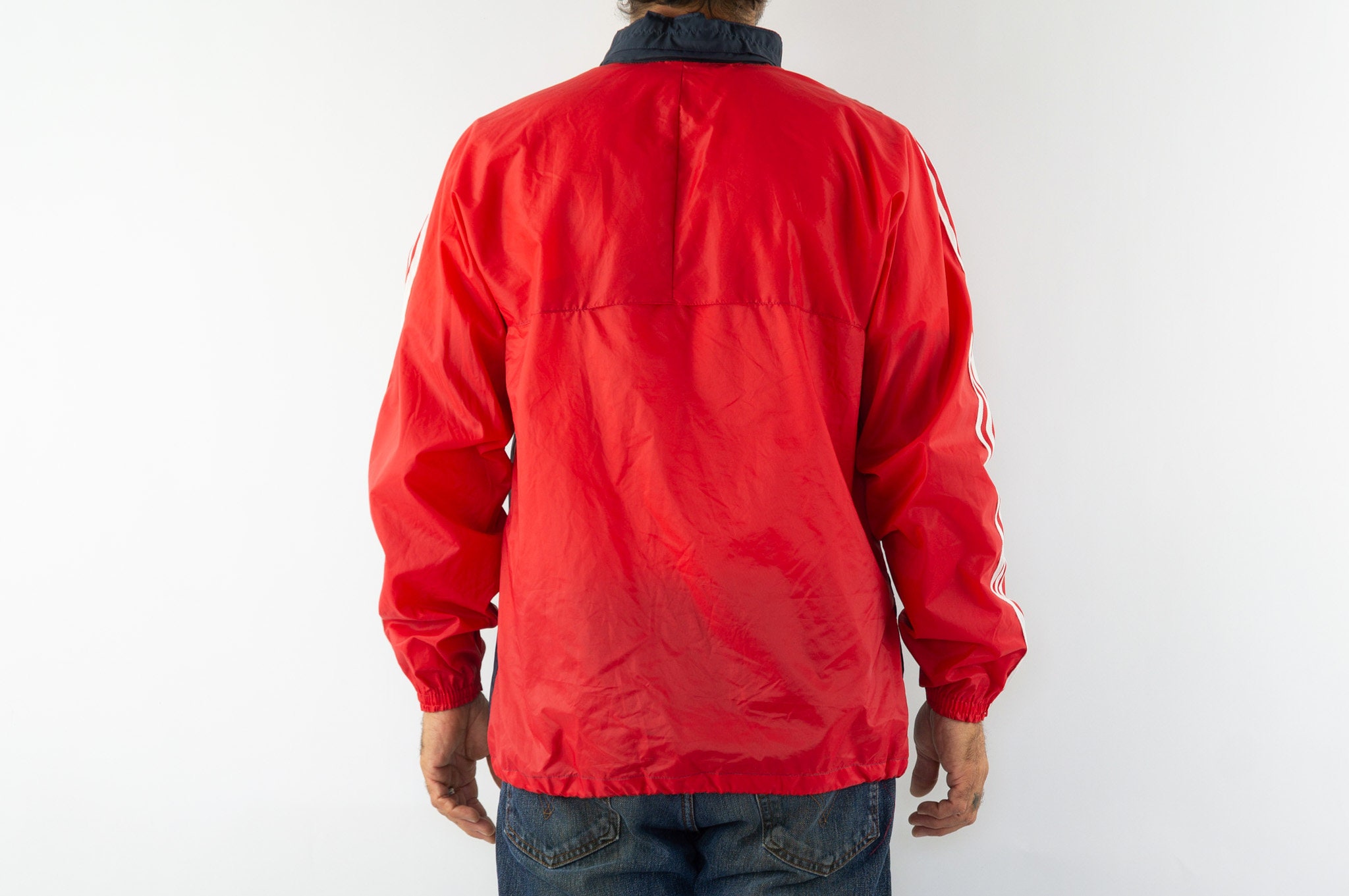 Adidas | Vintage Windbreaker Jacket | 1980s | Hooded Rain Adidas | Vintage Windbreaker Jacket | 1980s | Hooded Rain