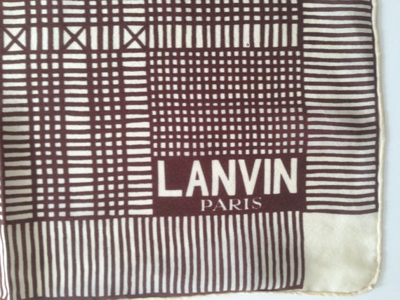 Lanvin | Vintage | 1970s | Scarf | Geometric patte