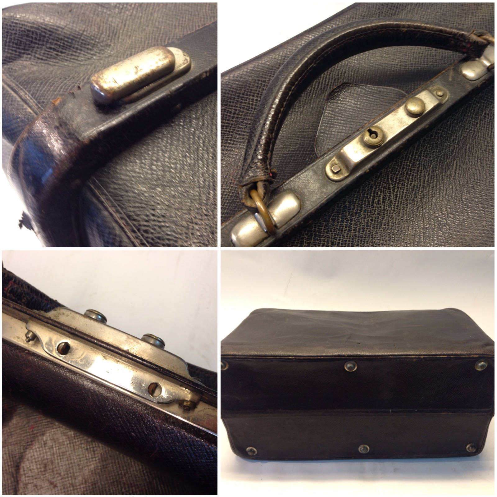 At Auction: A Leather Mid Century Doctors Gladstone Bag