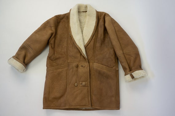 Vintage Shearling Jacket | 1980s | Sheepskin Jack… - image 7