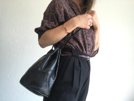 Bucket bag | Vintage | 1980s | Handbag | Leather |