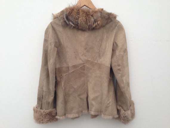 Vintage 80s Emporio Armani Faux Fur Jacket - S 90s Armani Jeans