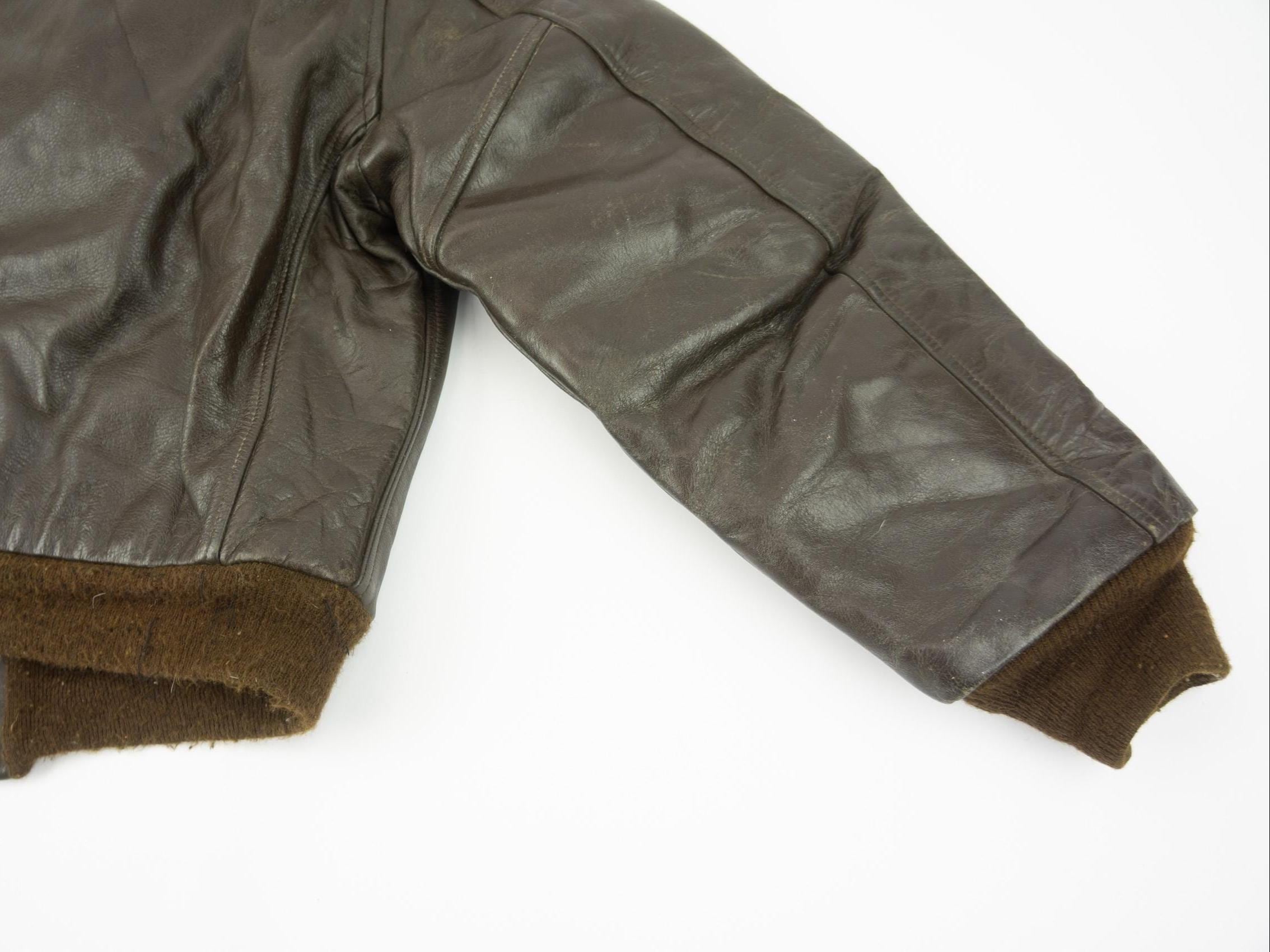 Vintage Golden Fleece G-1 Flight Jacket 1960s | Brown Leather