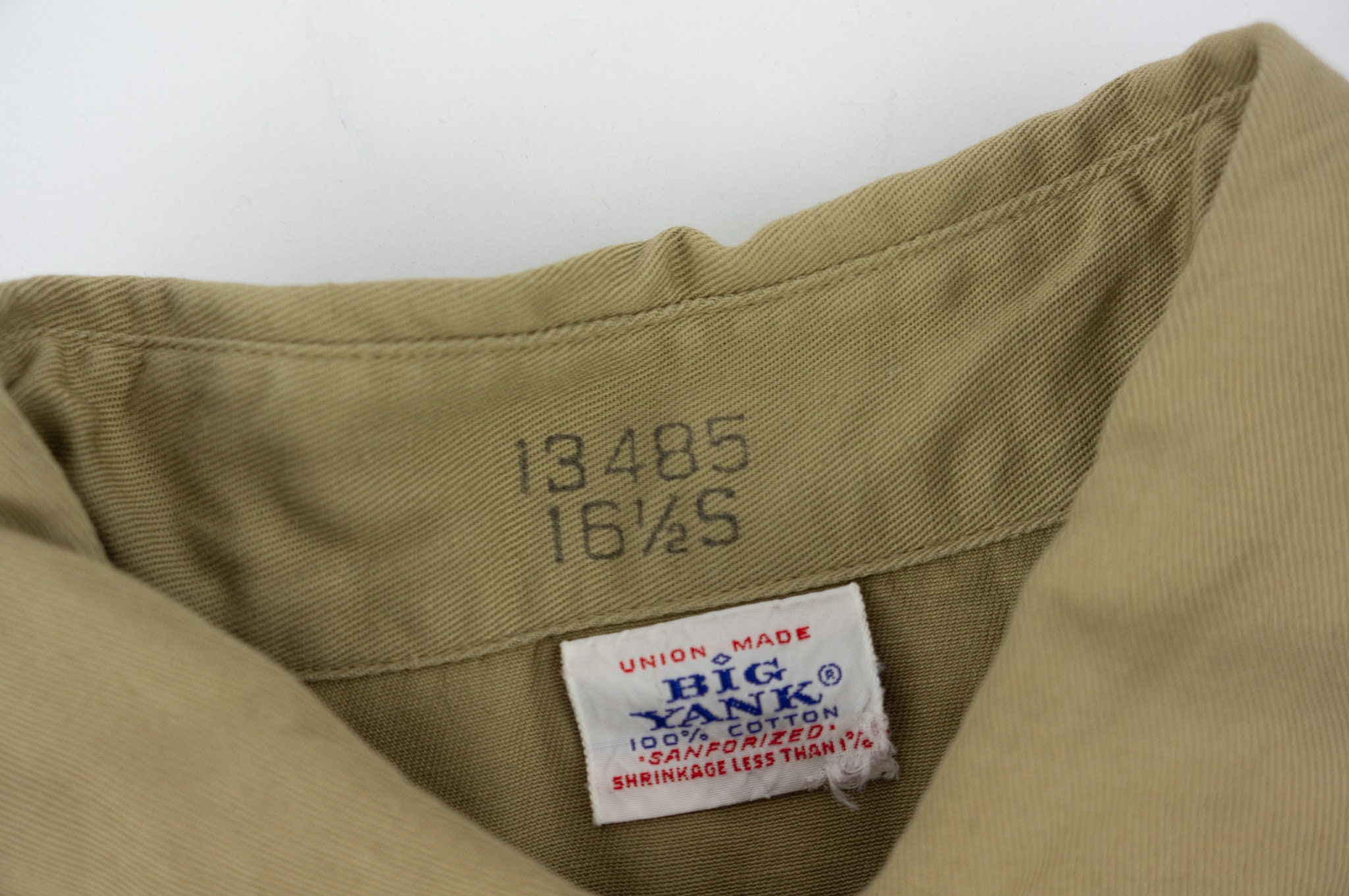 Big Yank | Vintage Work Shirt | 1950s | 100% Cotton Twill Big Yank | Vintage Work Shirt | 1950s | 100% Cotton Twill