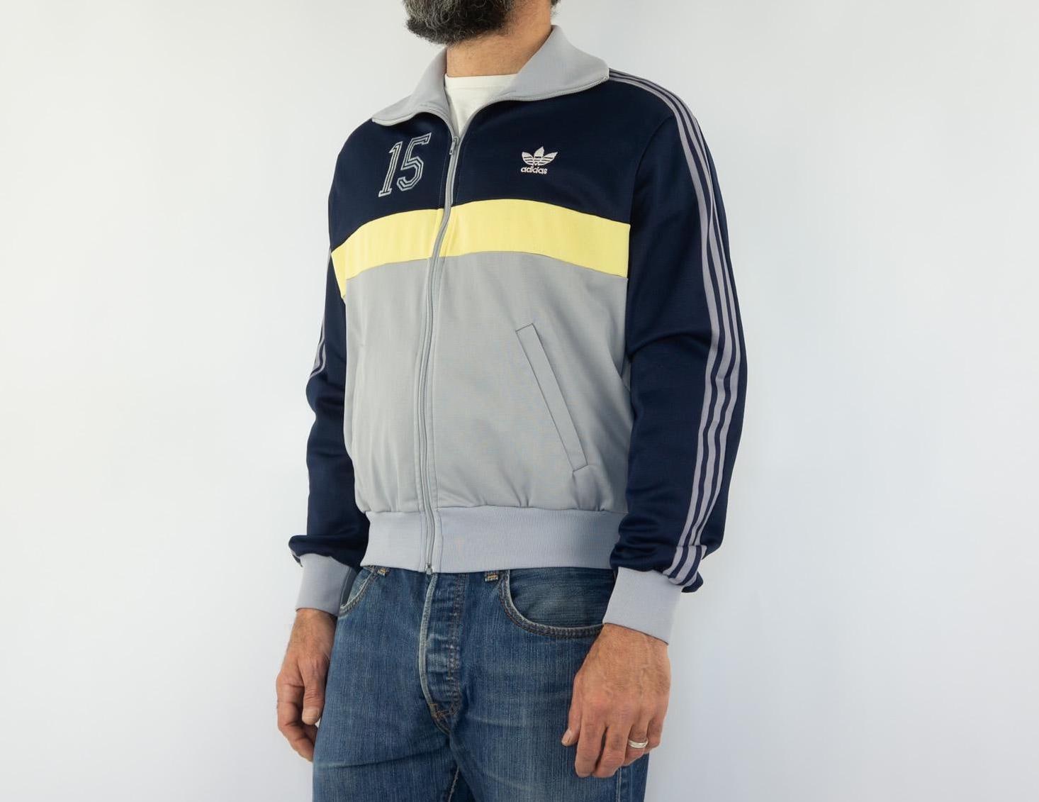 Vintage Adidas Ventex Track Jacket 1980s | 3 Stripes, Trefoil Logo