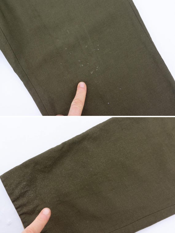 French army M52 wool trousers 1950～60年代 1960s M52 Pleated Wool Pants, French Army, Size S to XL - Etsy