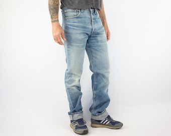 W30 Vintage Levis 501xxc LVC 1937 Model Big E Buckle Back Selvedge