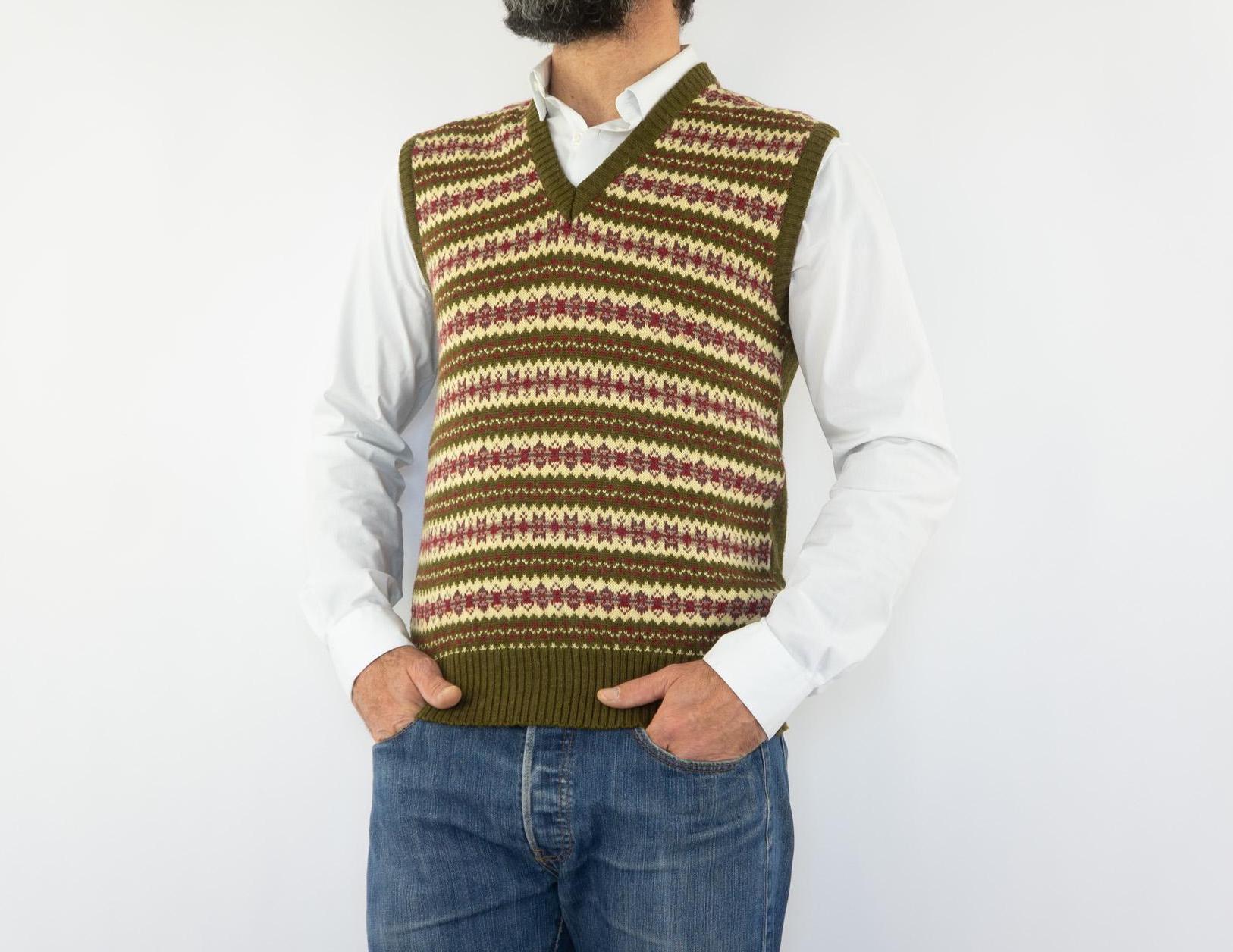 vintage 80s striped knit vest – 86 Vintage