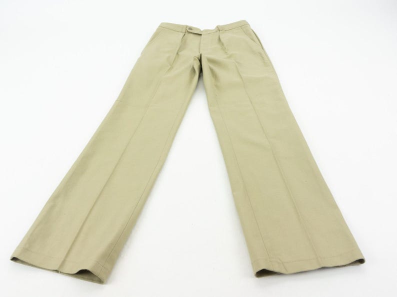 Vintage Pigeon Voyageur Work Pants 1950s | Beige Chino Cotton Workwear | NOS | France | M image 6