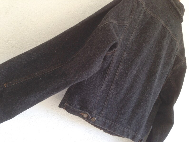 Trucker Jacket Vintage Kenzo Jeans 1980s Native Lined JeansCorduroy BlackMulticolor Size L