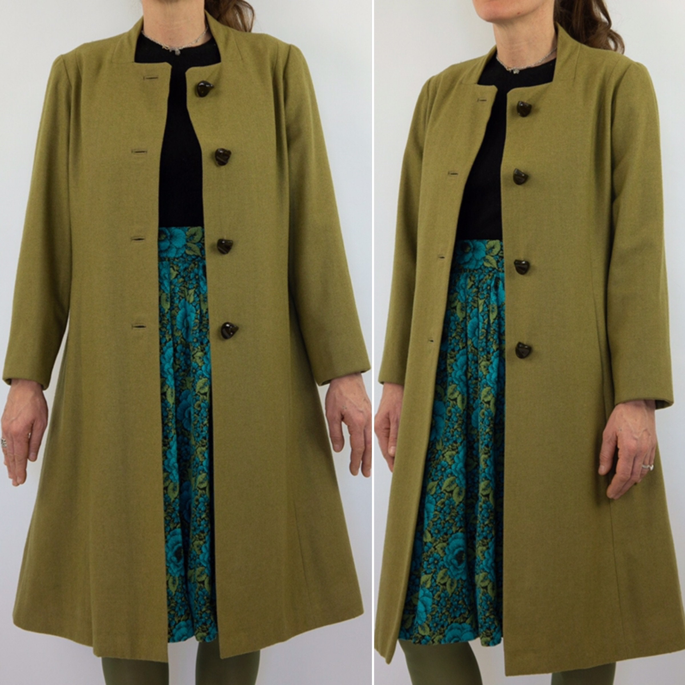Vintage A-line Coat 1950/60s Mod Coat Olive Green Trapeze Coat Wool Coat Square Collar Twiggy Coat Made in France Size S/M - Etsy Vintage A-line Coat 1950/60s Mod Coat Olive Green Trapeze Coat Wool Coat Square Collar Twiggy Coat Made in France Size S/M - Etsy