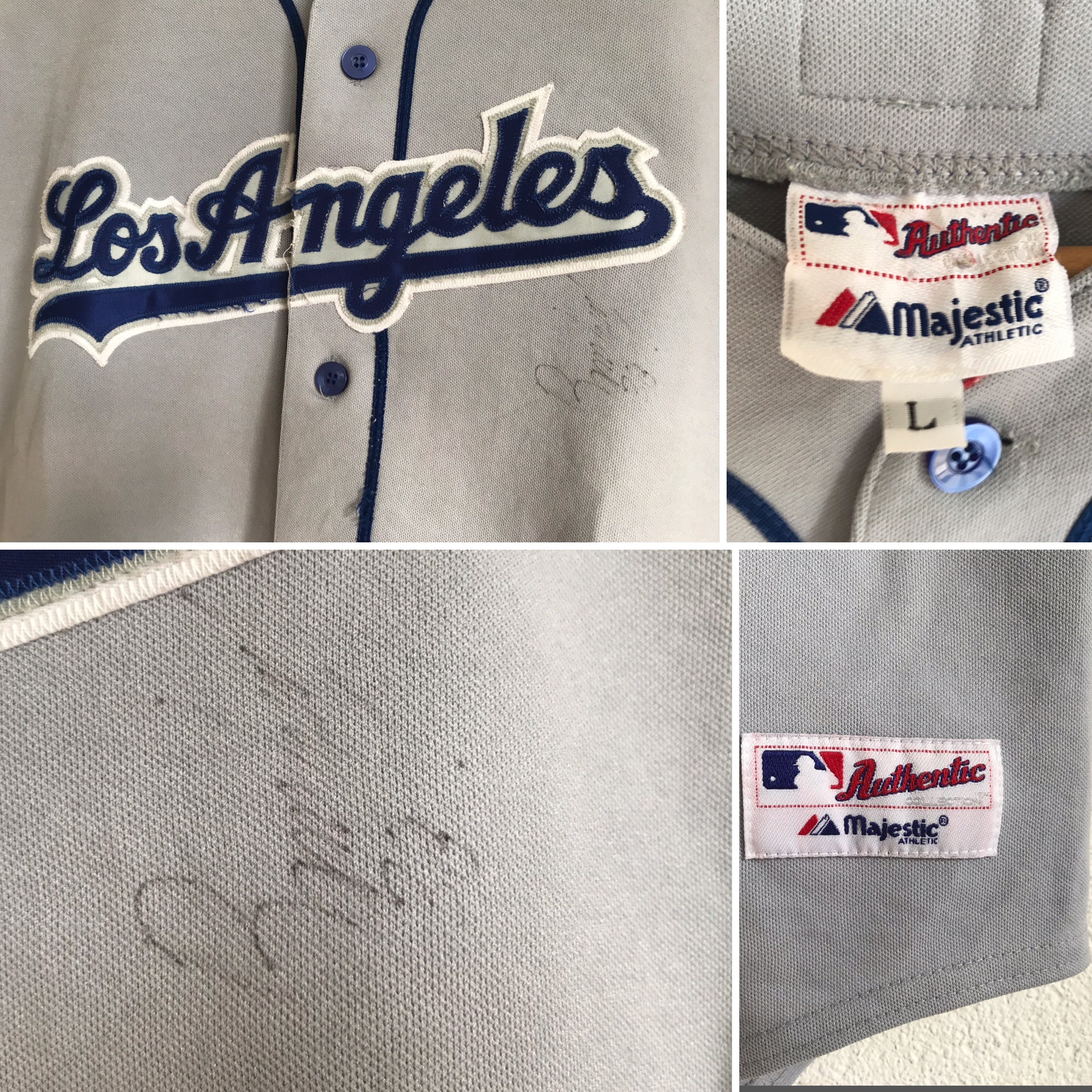 Los Angeles Dodgers Mens Jersey Majestic Throwback #10 Cey Replica