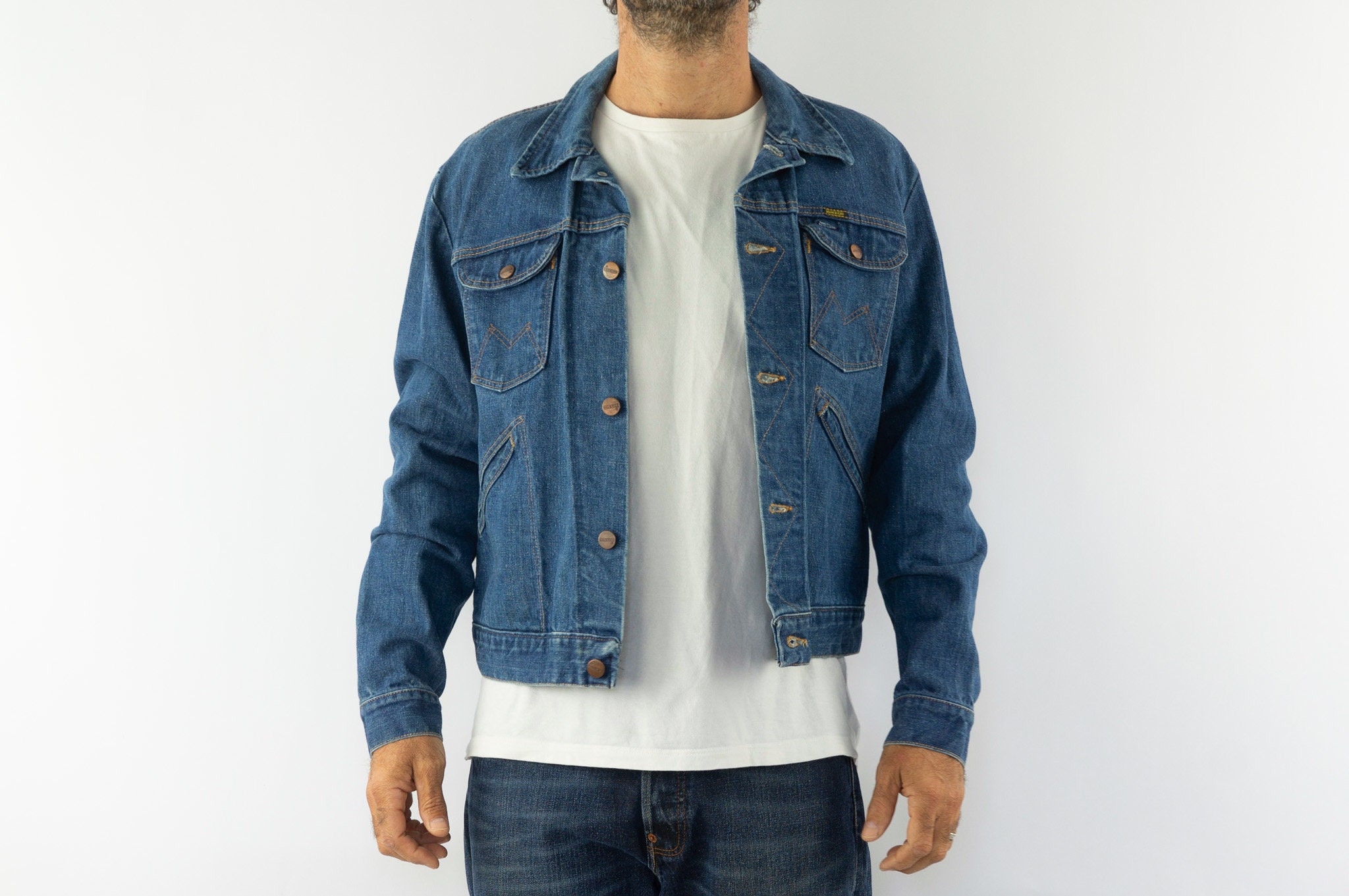 Maverick | Vintage Trucker Jacket | 1970s | Wrangler | Blue