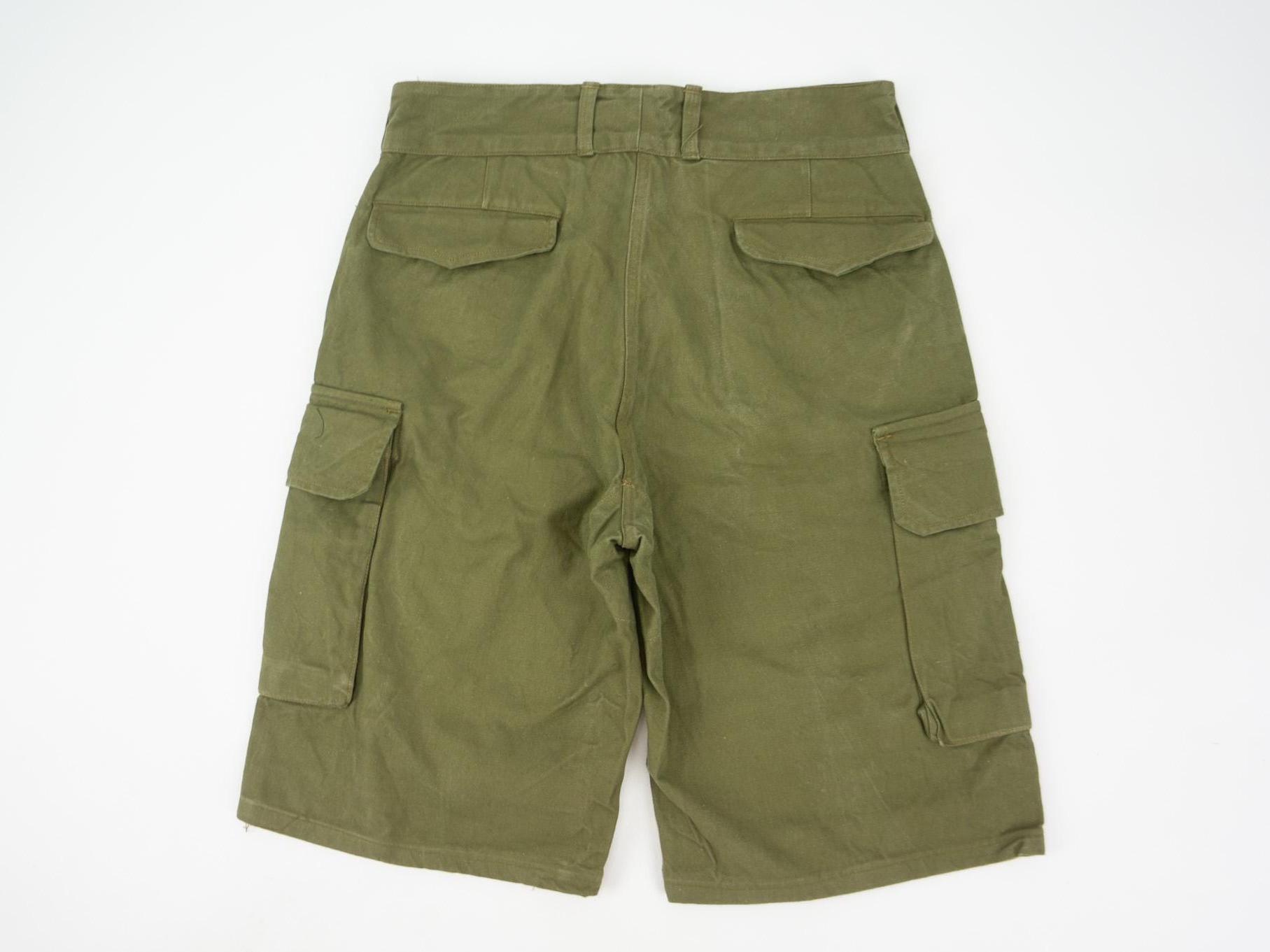 Vintage M47 Shorts 1950s | French Army Cargo Shorts | Algerian War