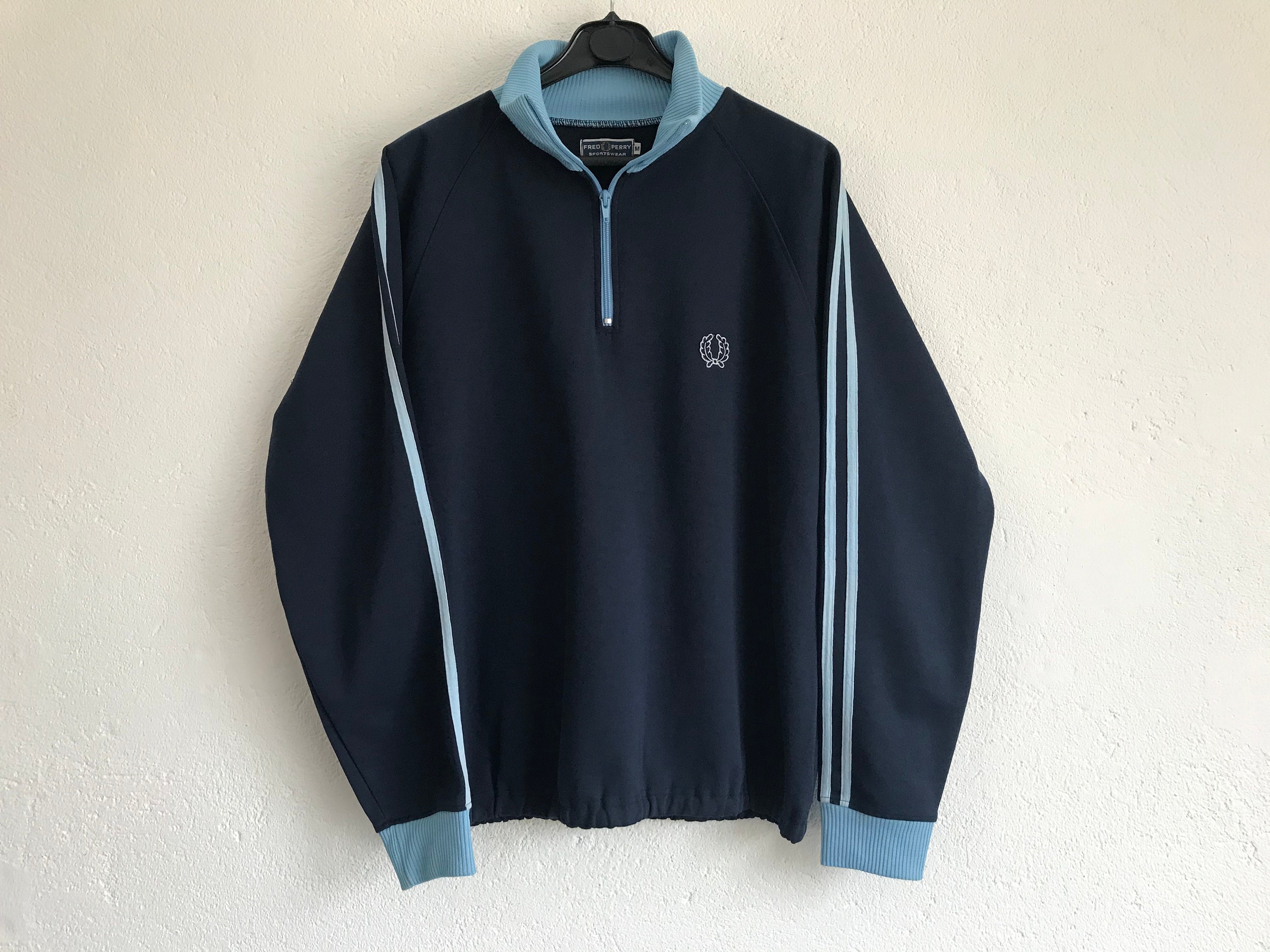 Fred Perry Vintage Track Jacket 1980s | Blue Zip up Jumper