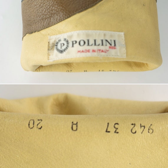 Pollini | Vintage Leather Boots |  1990s | Tan/Bl… - image 6