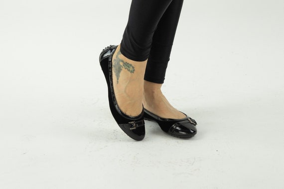 Tod's | Vintage Ballerina Shoes | 1990/2000s | Black Patent Tod's | Vintage Ballerina Shoes | 1990/2000s | Black Patent