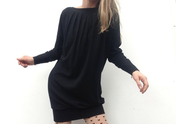 max mara long sleeve black dress Black dresses