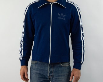 Adidas | Vintage Track Jacket | 1970s | Blue Tracksuit