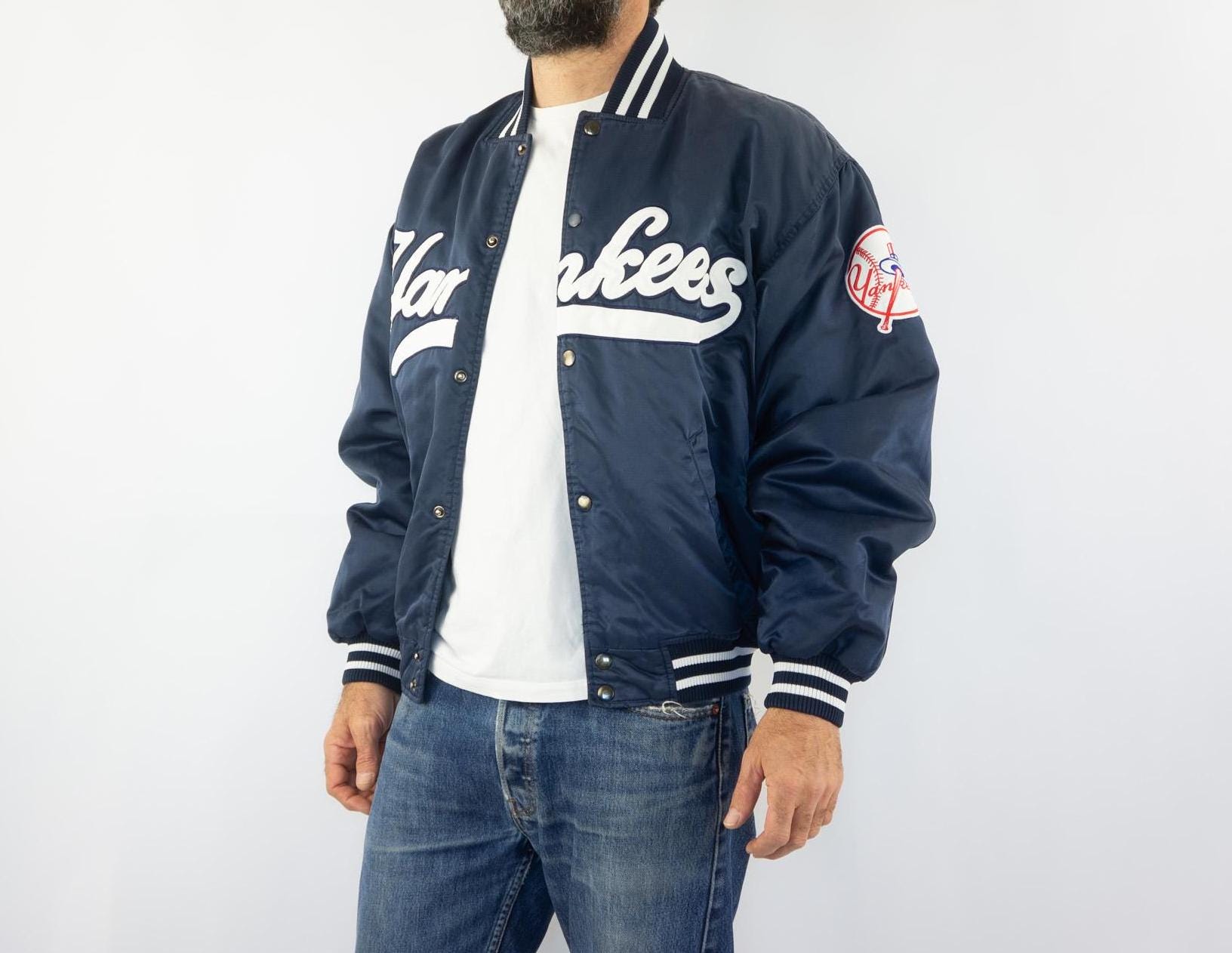 New York Yankees Vintage Baseball Jacket 1990s | Majestic, Blue