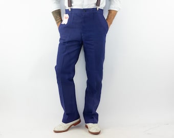 Workwear Pants / French Chore Pants / French Workwear / Bleu De Travail